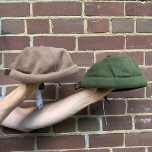 Two knit docker hats